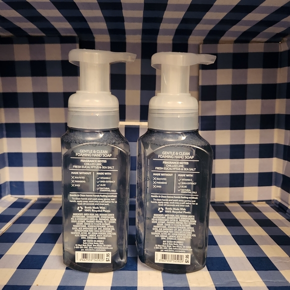 🆕️ FOR-SEA POSITIVE THINGS Lime Eucalyptus Gentle Foaming Hand Soap x2 BBW - Picture 2 of 3